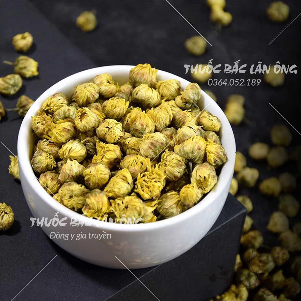 Hoa cúc nụ kim cương sấy lạnh 1kg (Kim cúc, cúc vàng nụ bé)