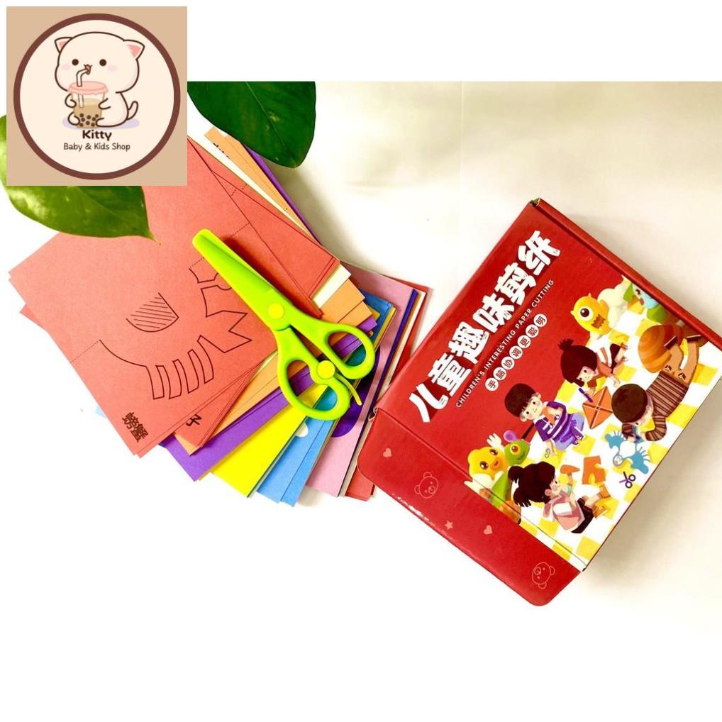 Bộ Đồ Chơi Cắt Giấy Thủ Công Cho Bé