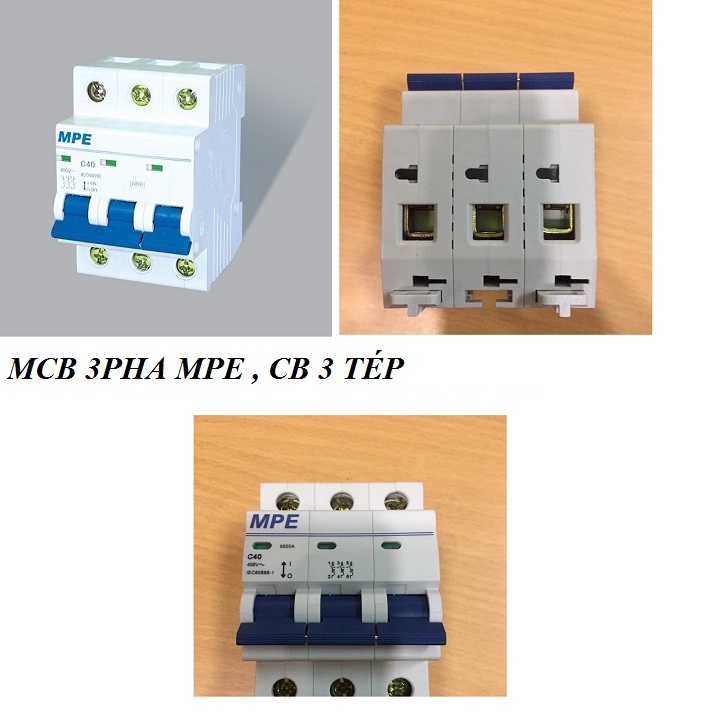 [HCM]CẦU DAO 3PHA MPE - APTOMAT 3PHA MPE-MCB 3PHA 40A-32A-40A-50A-63A-100A