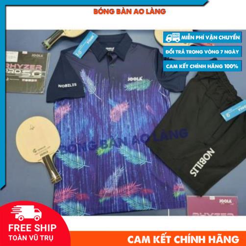 [ FREE SHIP ] Áo Thể Thao Bóng Bàn Joola Xanh Tím Lông Vũ