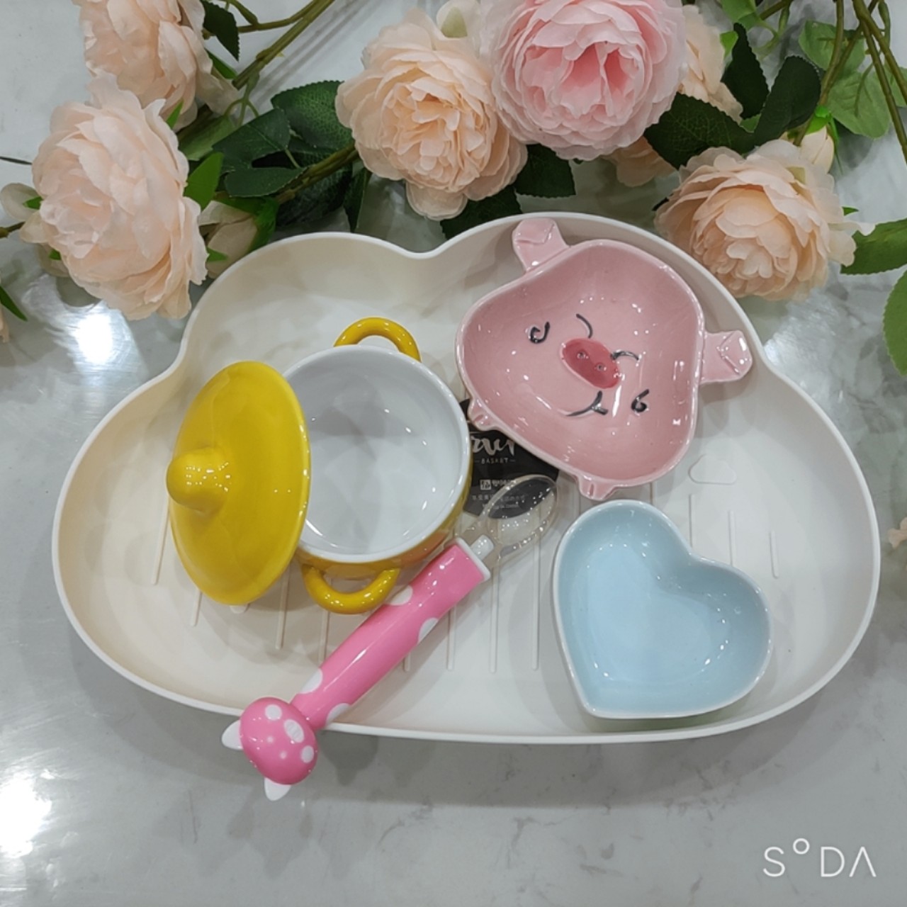 Set ăn dặm kiểu Nhật cho bé, dụng cụ ăn dặm xinh xắn