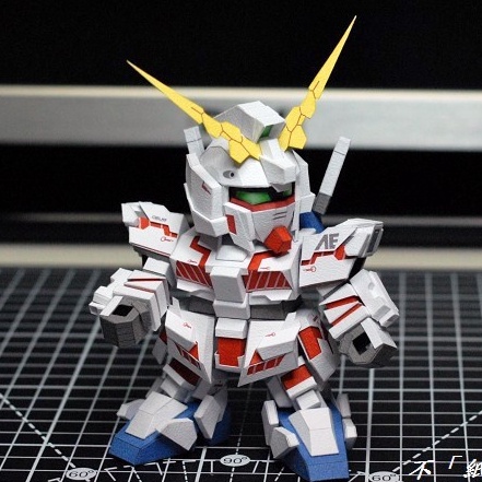 Mô hình giấy SD Gundam RX-0 Unicorn