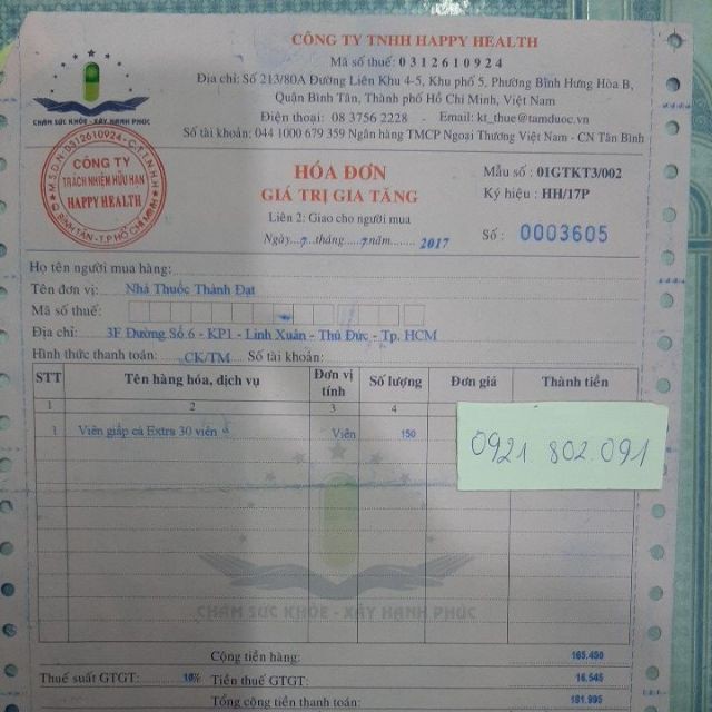 VIÊN GIẤP CÁ EXTRA hộp 30 viên