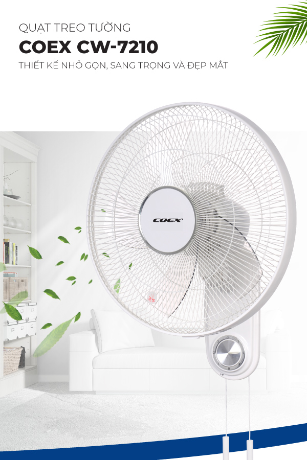 Quạt treo tường Coex CW-7210