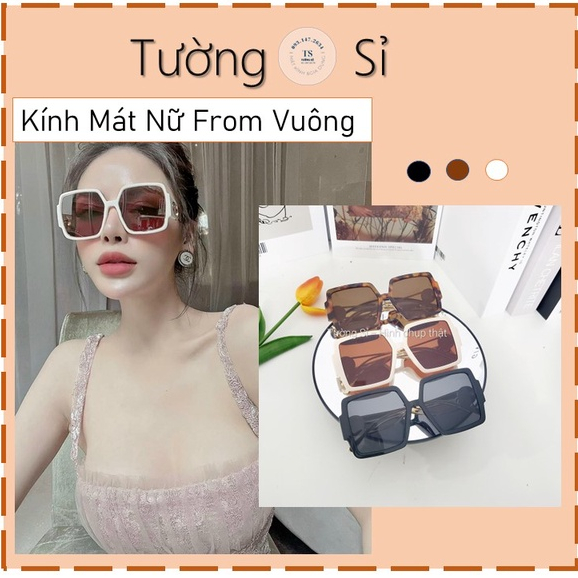 [FREESHIP] Kính Mát Nữ From Vuông Bản Lớn Sang Chảnh
