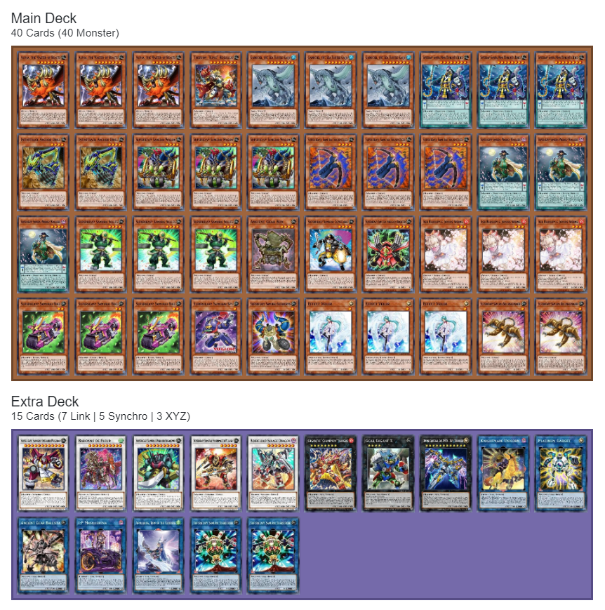 Bài In Tiếng Việt - Bộ bài Yugioh - Custom Deck - Superheavy Samurai