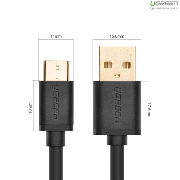 Cáp USB Type C to USB 2.0 dài 2m  Ugreen 30161 cao cấp