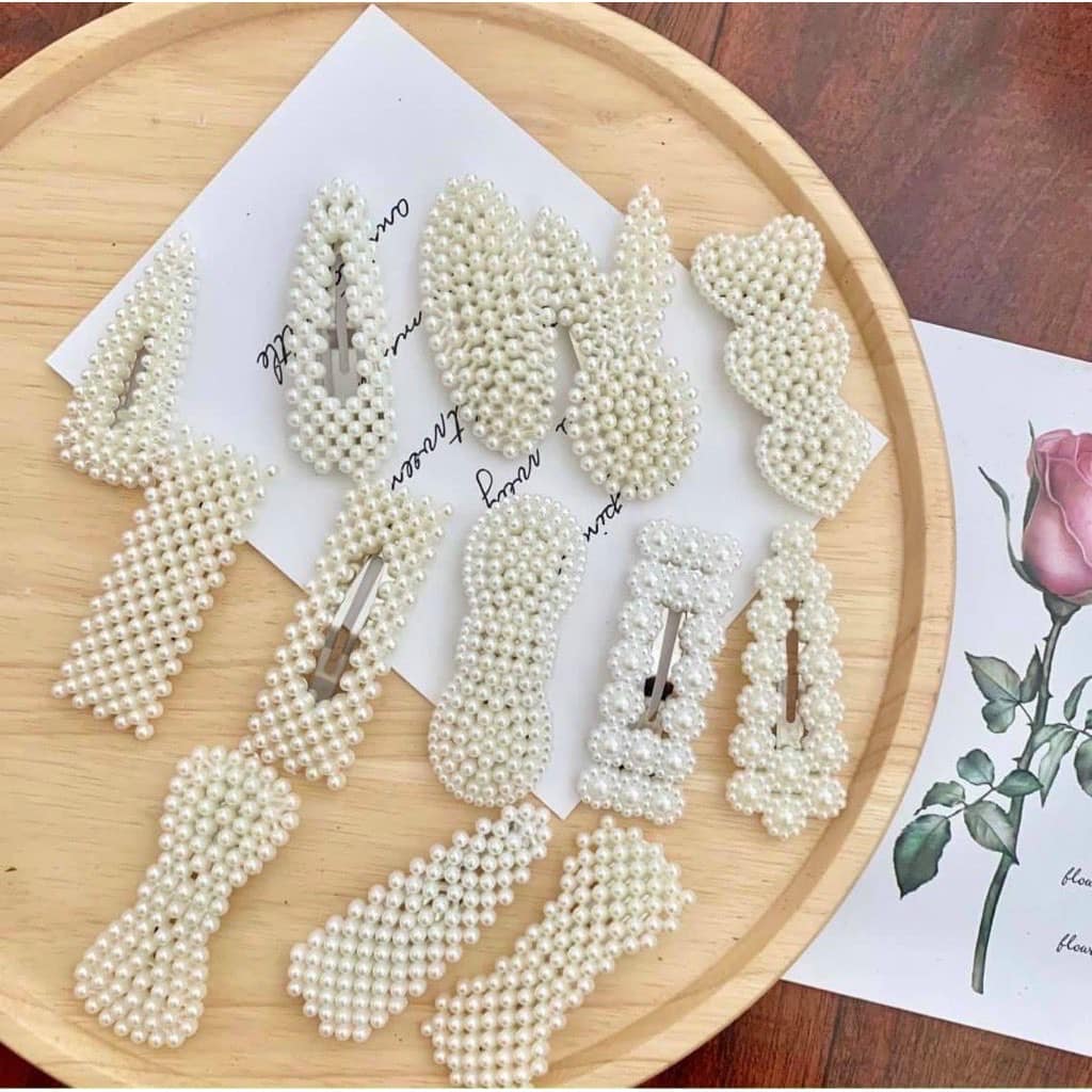 [ có sẵn ] - SET 20 KẸP TÓC NGỌC TRAI