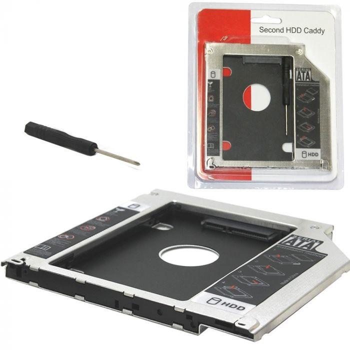 Caddy bay sata gắn SSD HDD vào ổ DVD Laptop