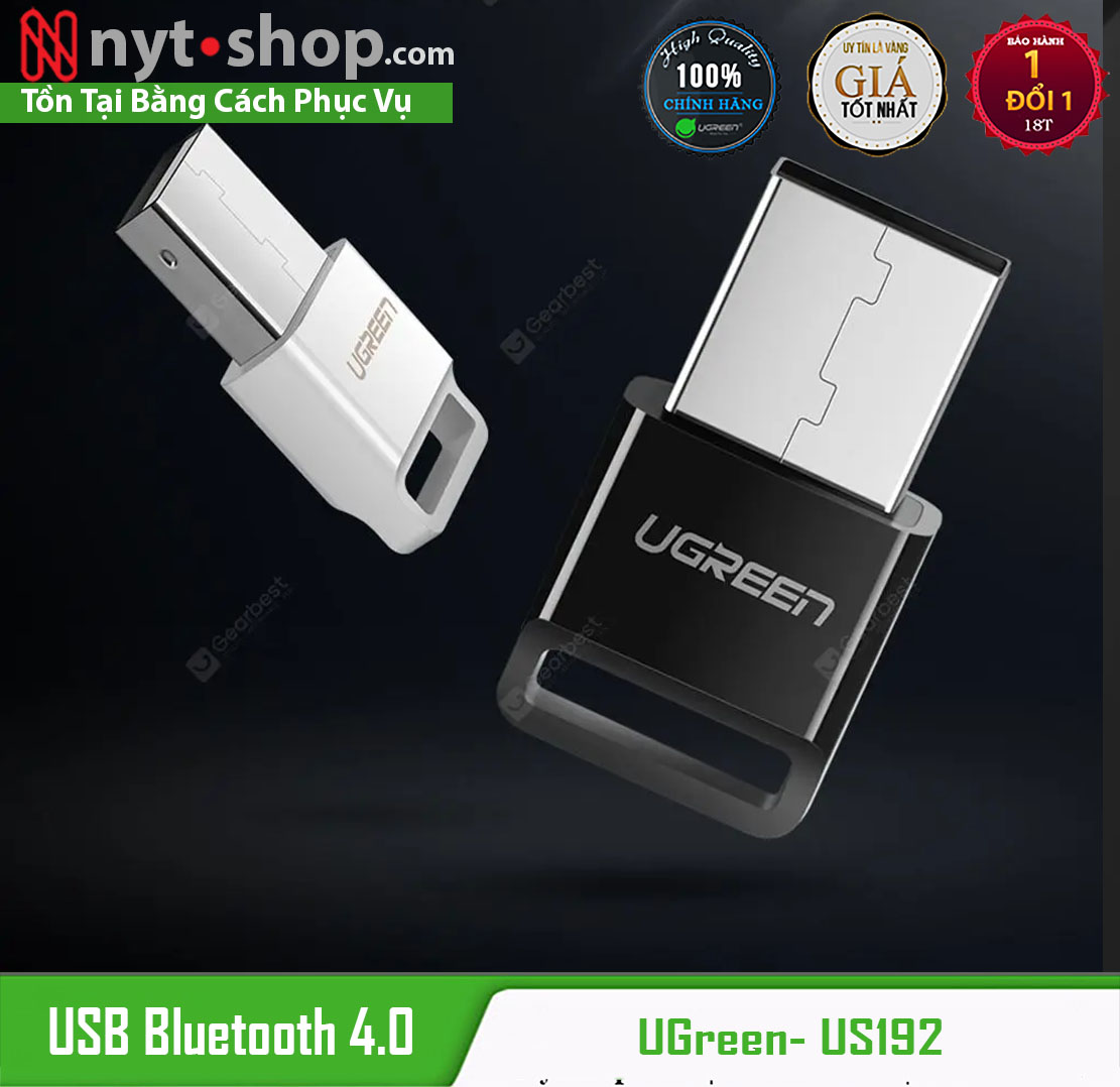 Thiết Bị USB Bluetooth 5.0 Cao Cấp Ugreen US192 CM390 Chính Hãng