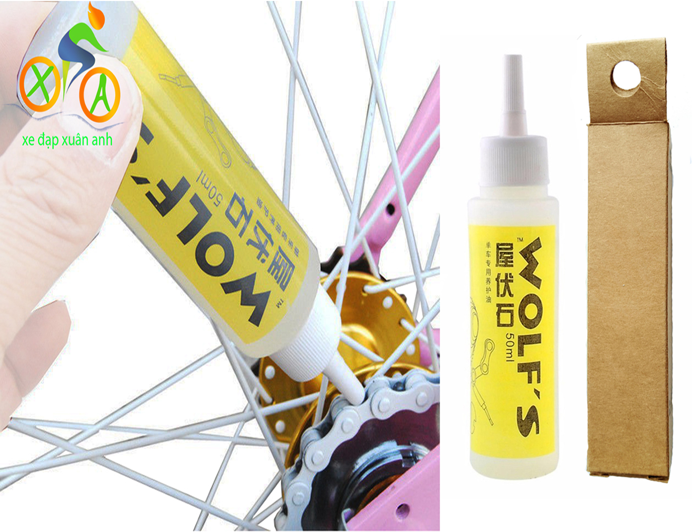 Dầu tra sên xích líp xe đạp WOLFS