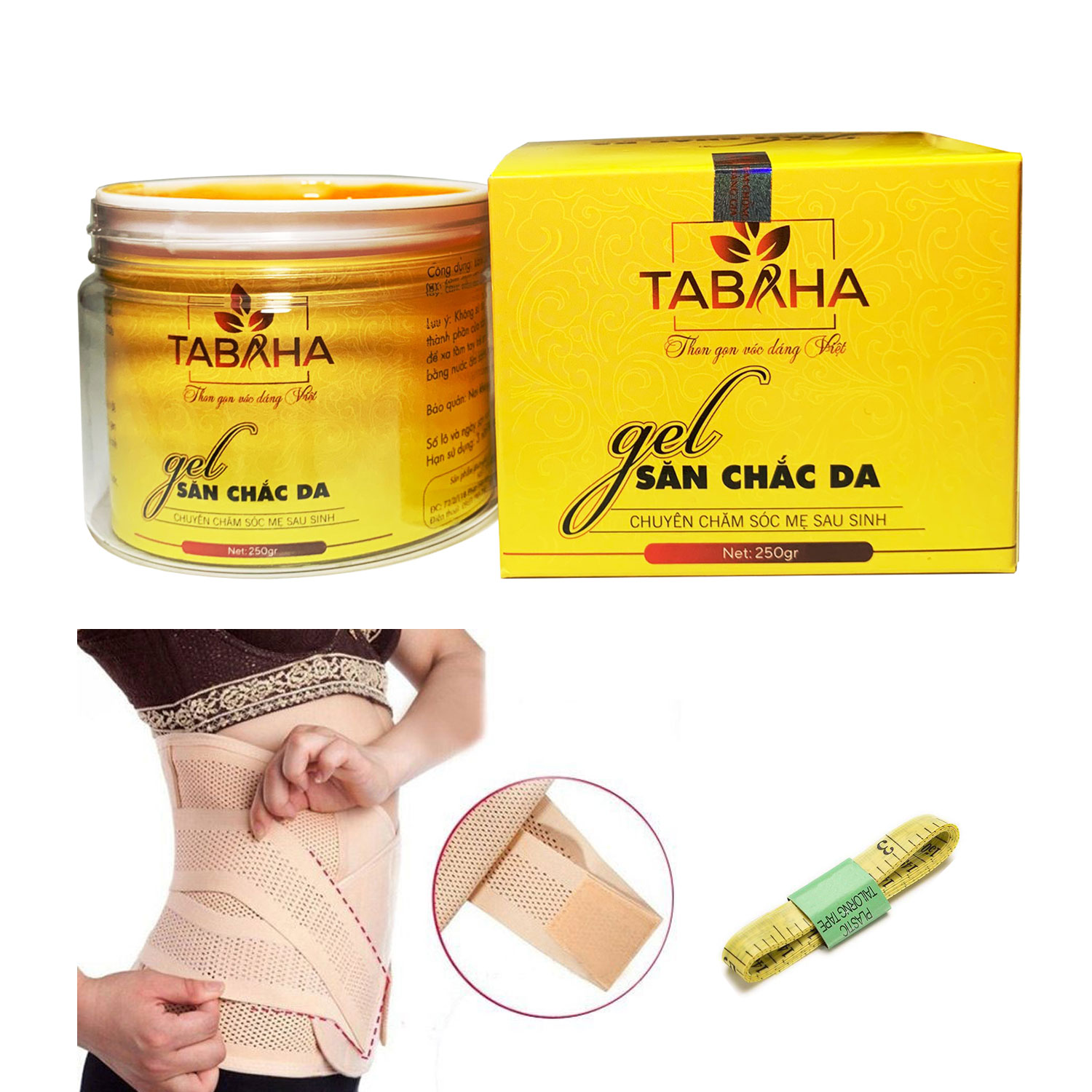 Kem tan mỡ bụng săn chắc da đẹp dáng chất lượng cao tabaha Tặng Nịt Bụng Cao cấp