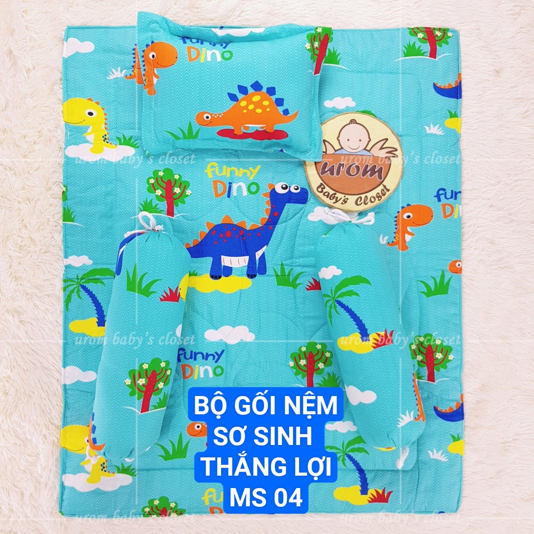 Bộ nệm sơ sinh 3 món cho bé vải Thắng Lợi