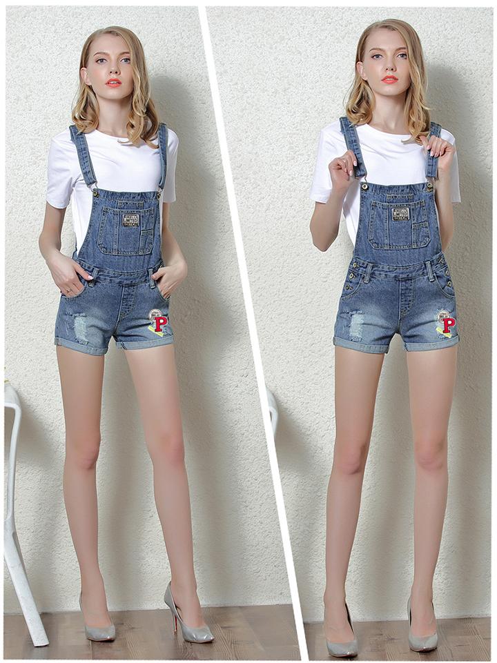 [HCM]Quần Yếm Jean Nữ Wash Rách Thời Trang