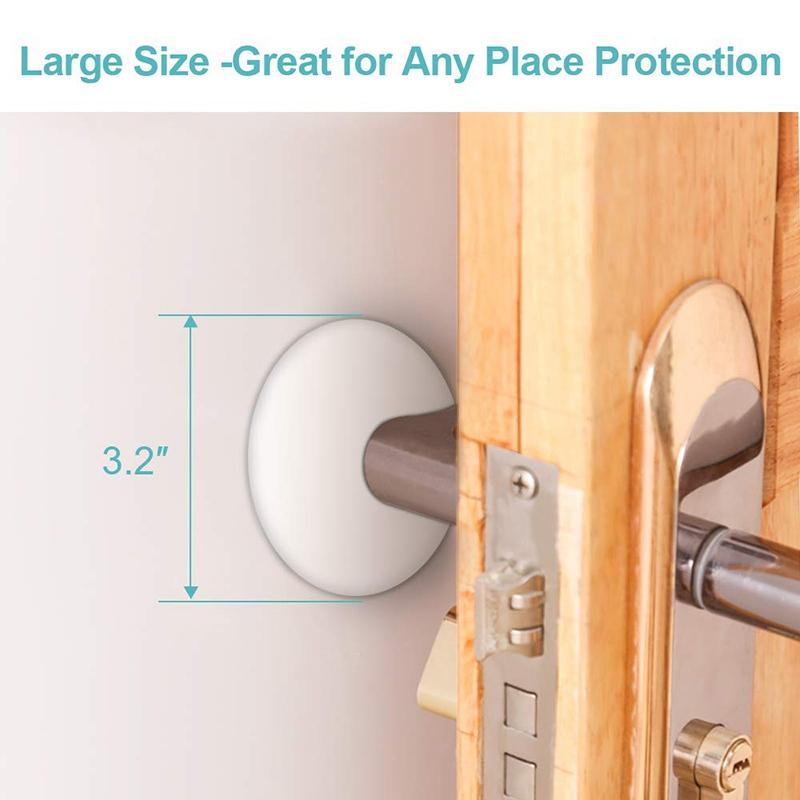 Door Stopper Wall Protector, 5 Pcs Large Door Knob Protector Door Stop
