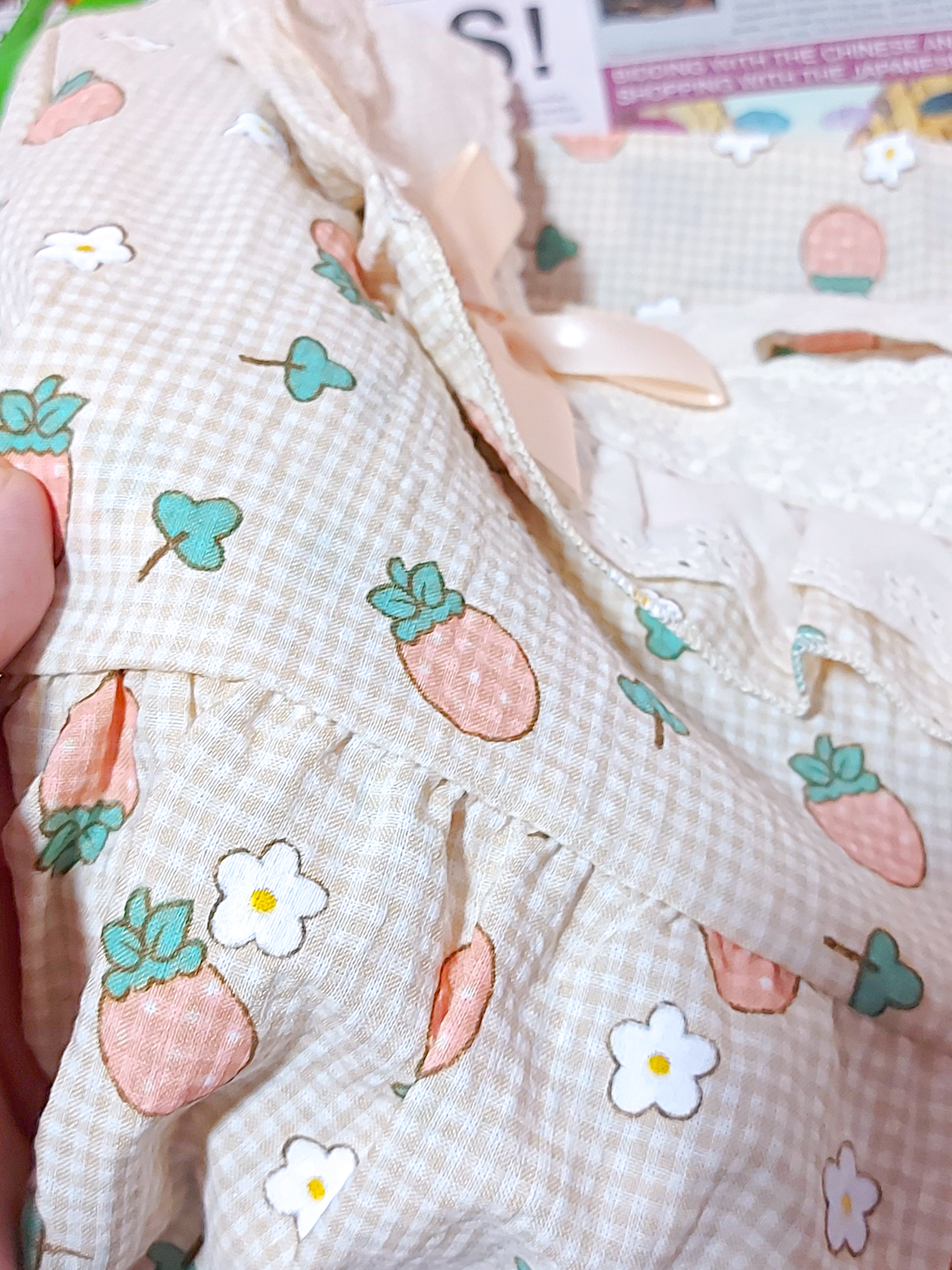 Set bộ mặc nhà trái dâu quảng châu tiểu thư