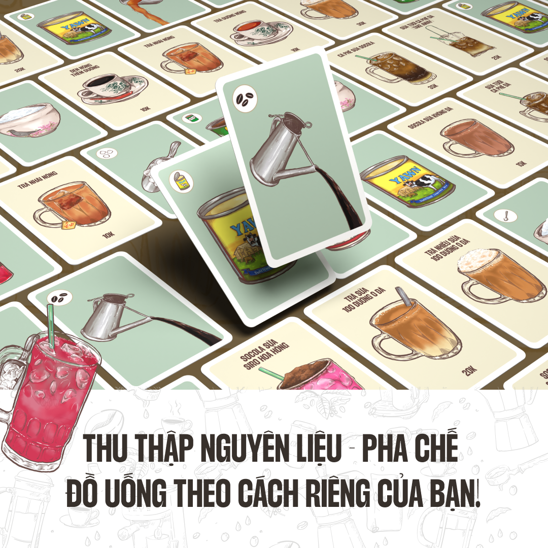 Vua Cà Phê | Board game, game thẻ bài Vua Cafe