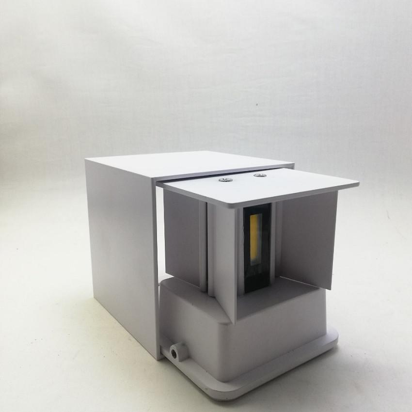 [HCM]Đèn gắn tường ngoài trời hiện đại hình lập phương hắt 2 đầu ( điều chỉnh được hướng sáng)