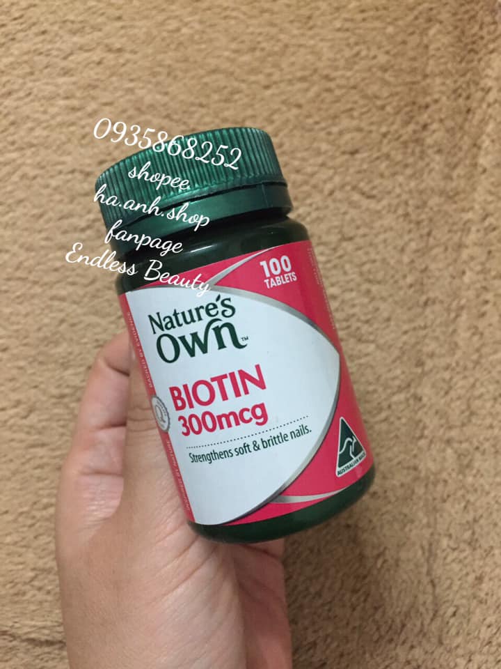 Biotin 300mcg Nature Own 100 viên