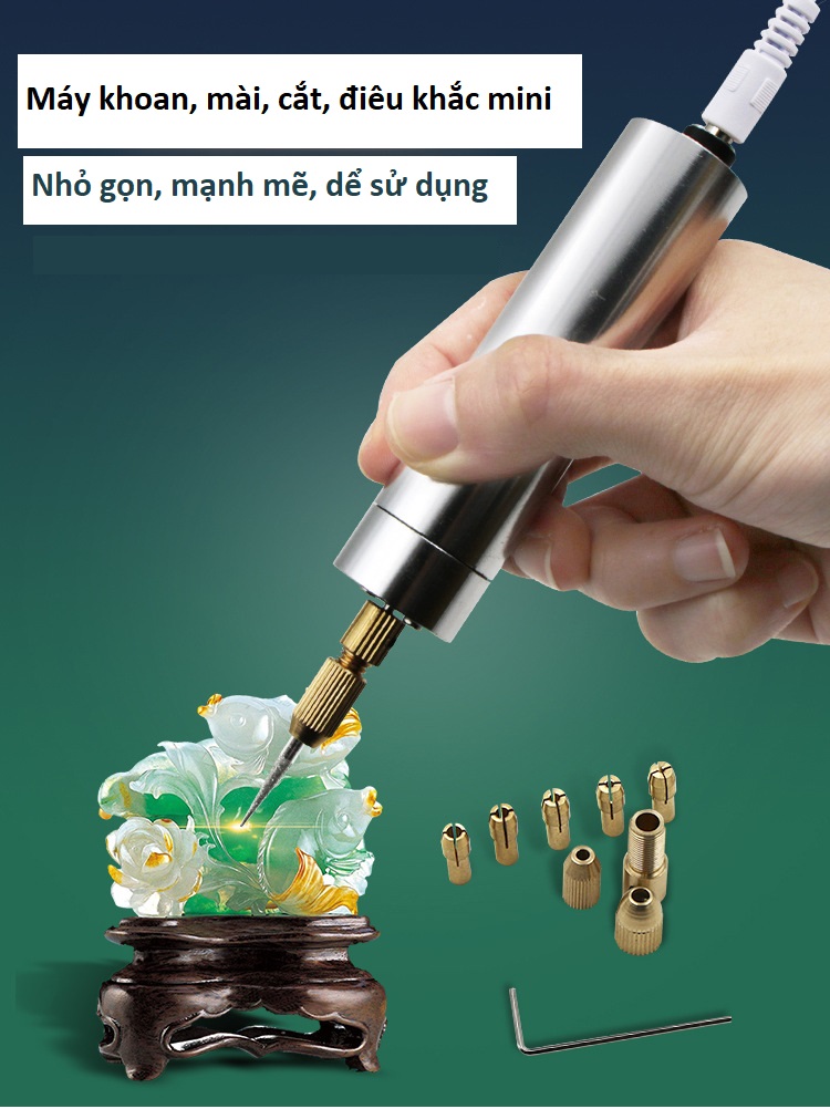 Bộ máy khoan mini cáp USB 5V DC
