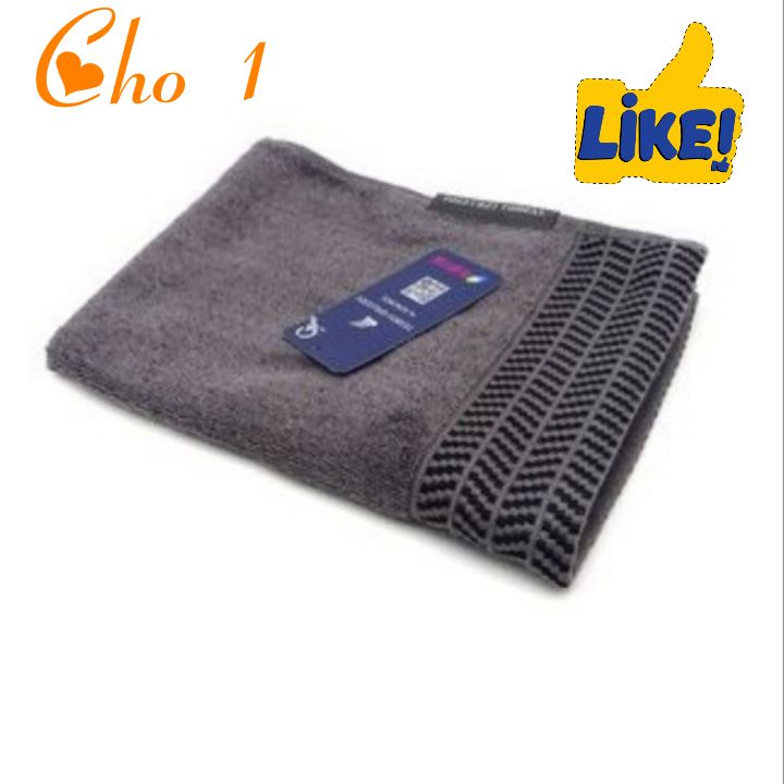 [HCM]Khăn mặt cao cấp 30 x 50 cm màu xám