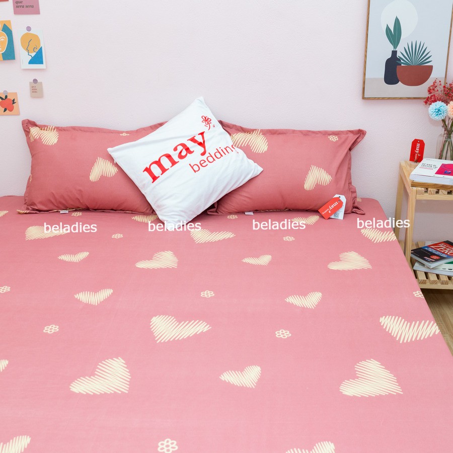 Bộ ga giường drap trải giường kèm 2 vỏ gối nằm nhiều mẫu m2,m4,m6,m8,2m2 Belady bedding