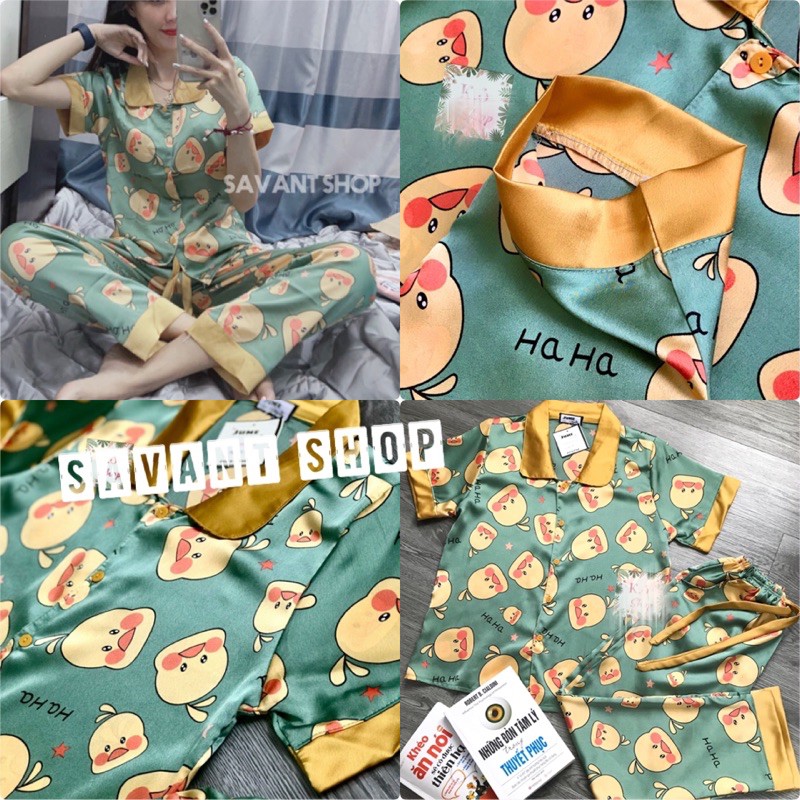 [MẪU MỚI] BỘ MẶC NHÀ PIJAMA LỤA SATIN CAO CẤP [ ẢNH + VIDEO .T.H.Ậ.T. ]