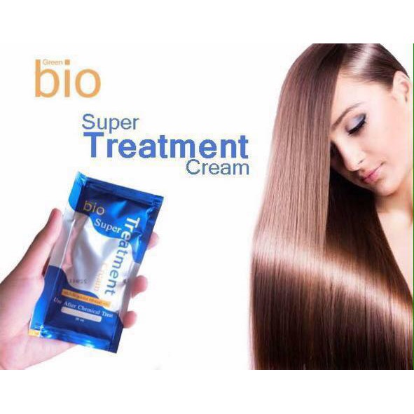 Kem ủ tóc nội địa thái siêu mượt phục hồi bio super treatment cream 30ml