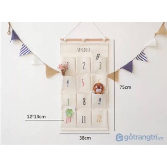 Túi vải treo tường