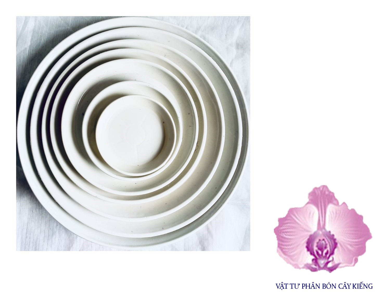 Đĩa lót chậu tròn 24cm - #042D#