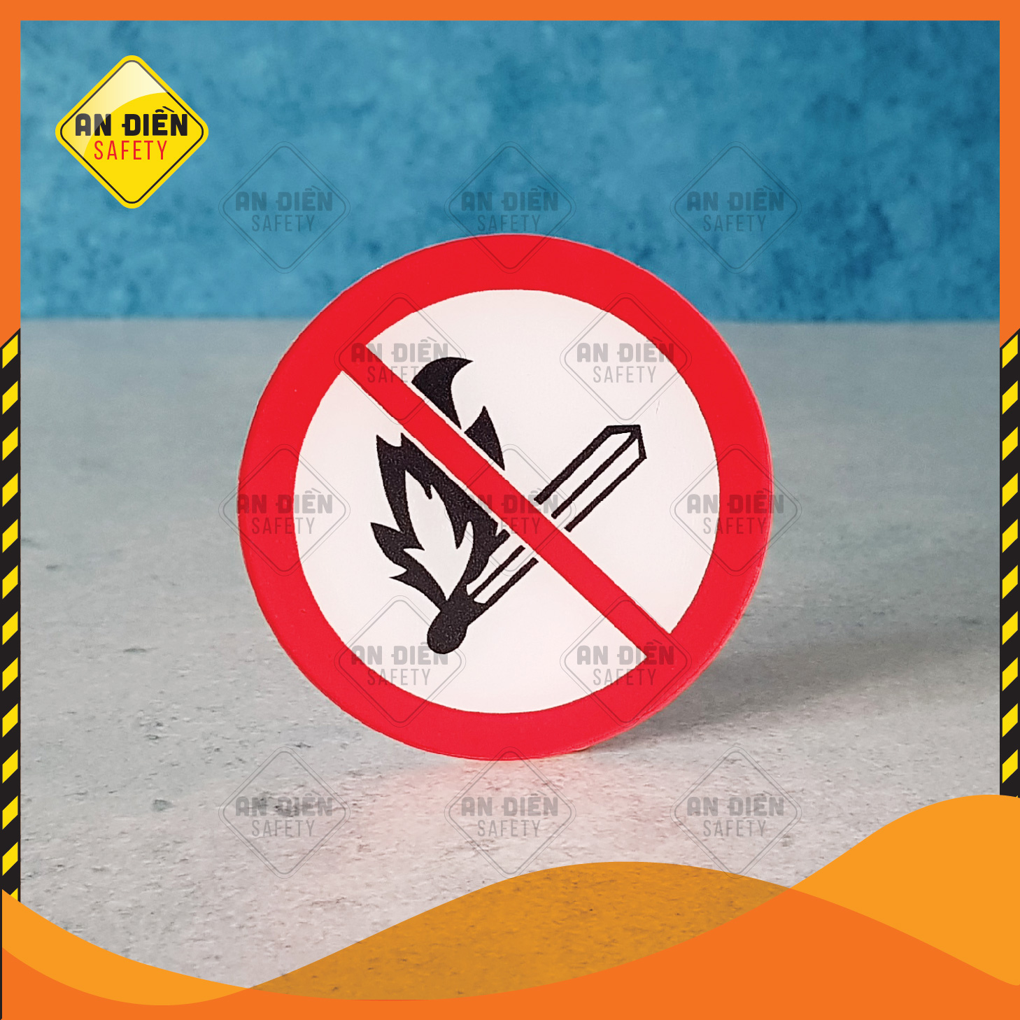 Biển báo An Điền Safety - Biển báo Cấm Lửa No Fire