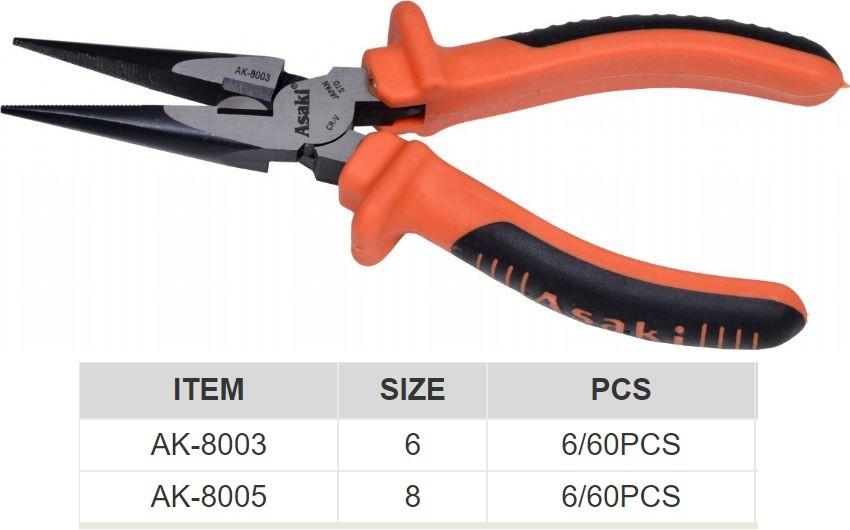 Kìm nhọn Asaki AK-8005 C2-8inch