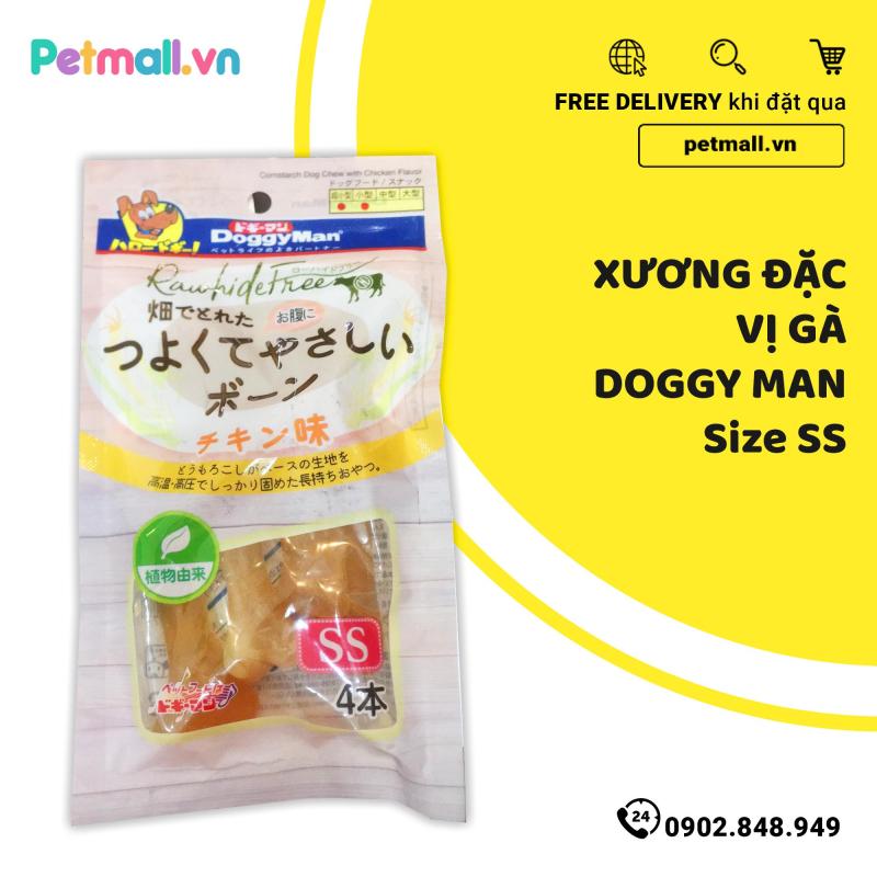 Xương đặc vị gà DoggyMan Size SS - 4 cây