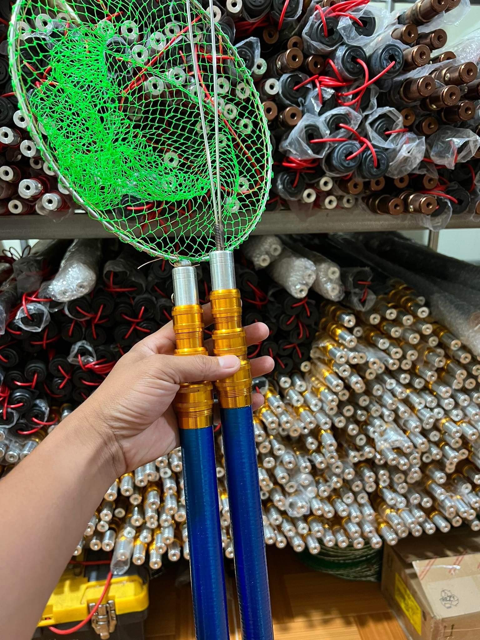 CẶP CẦN VỢT XANH 2,4M TỐT