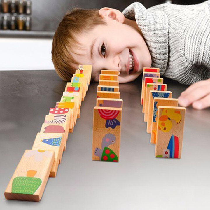 Bộ xếp hình domino 28 chi tiết