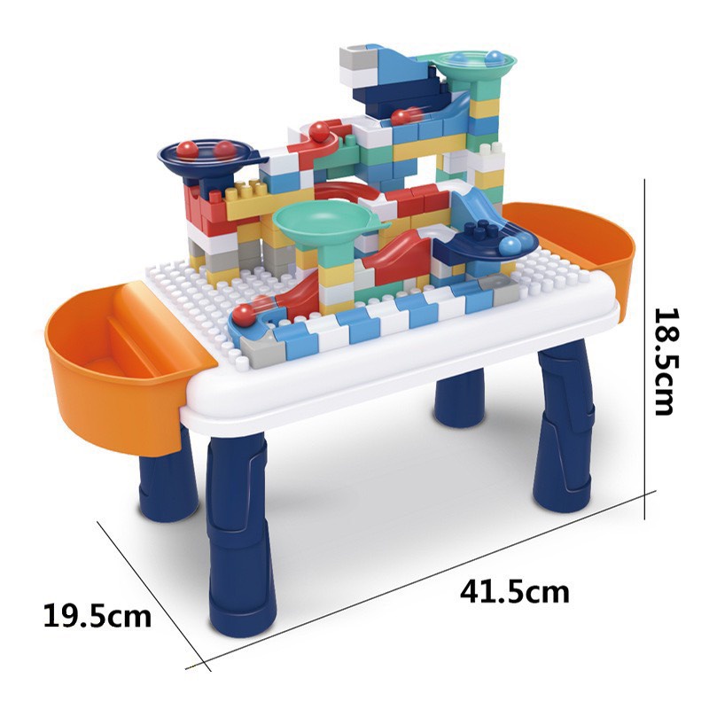Bàn Lego cho bé, bộ đồ chơi lắp ghép lego đa năng 142 chi tiết giúp bé