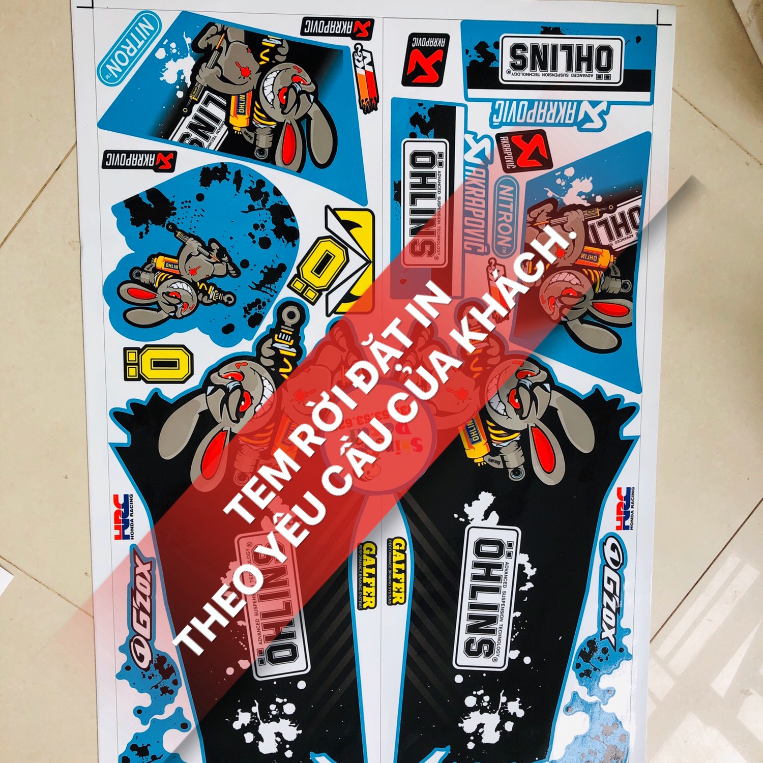 TEM RỜI IN THEO YÊU CẦU