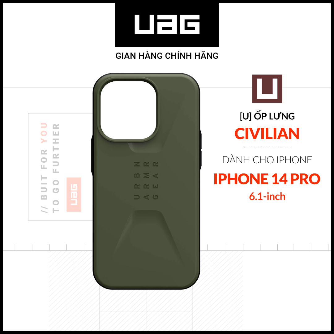 Ốp Lưng UAG CIVILIAN Cho iPhone 14 PRO [6.1 INCH]