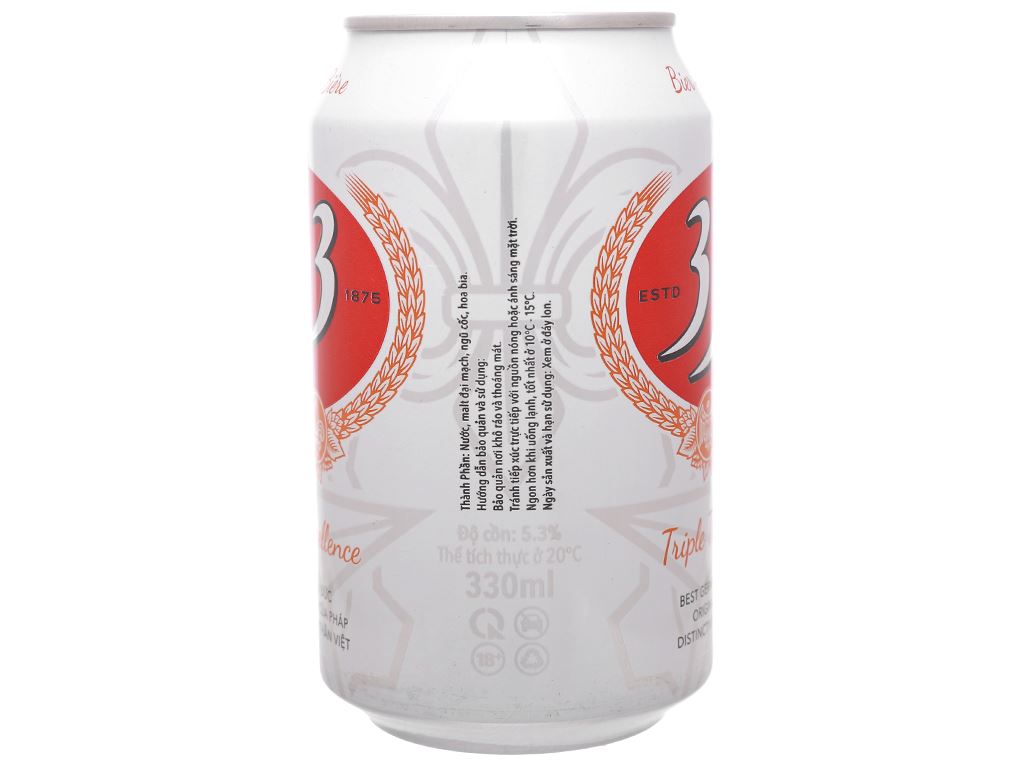 Thùng 24 lon bia 333 330ml