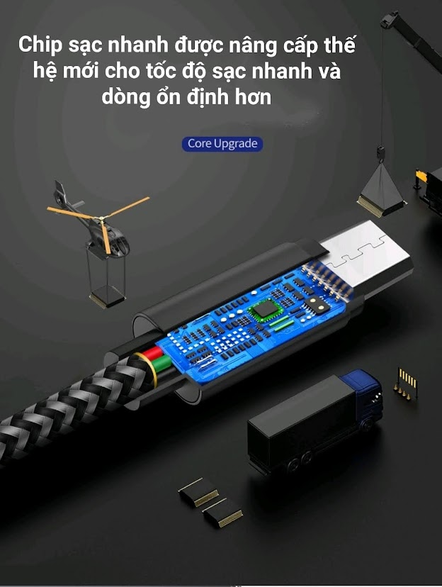 Cáp Sạc Nhanh Dây Dù Micro USB Hoco X14 1 Mét
