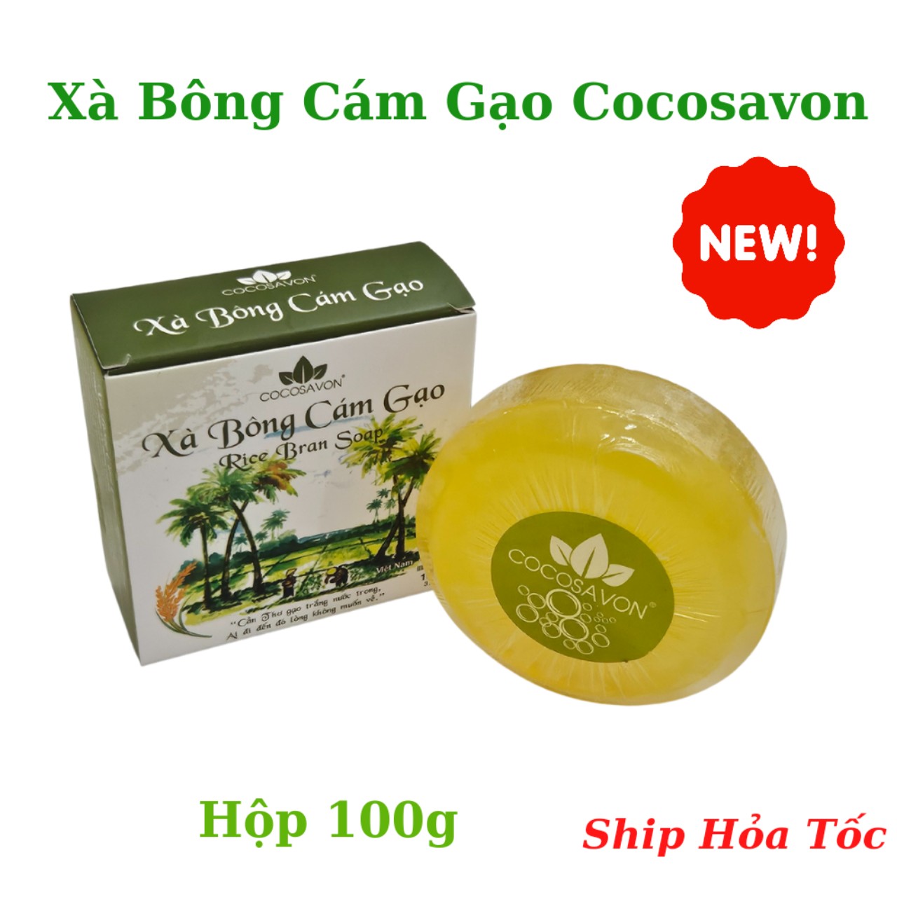 Xà bông  cám gạo Cocosavon 100gr
