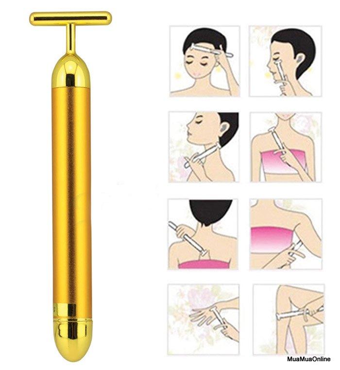 Máy Massage Mặt Energy Beauty Bar Cao Cấp (Vàng)