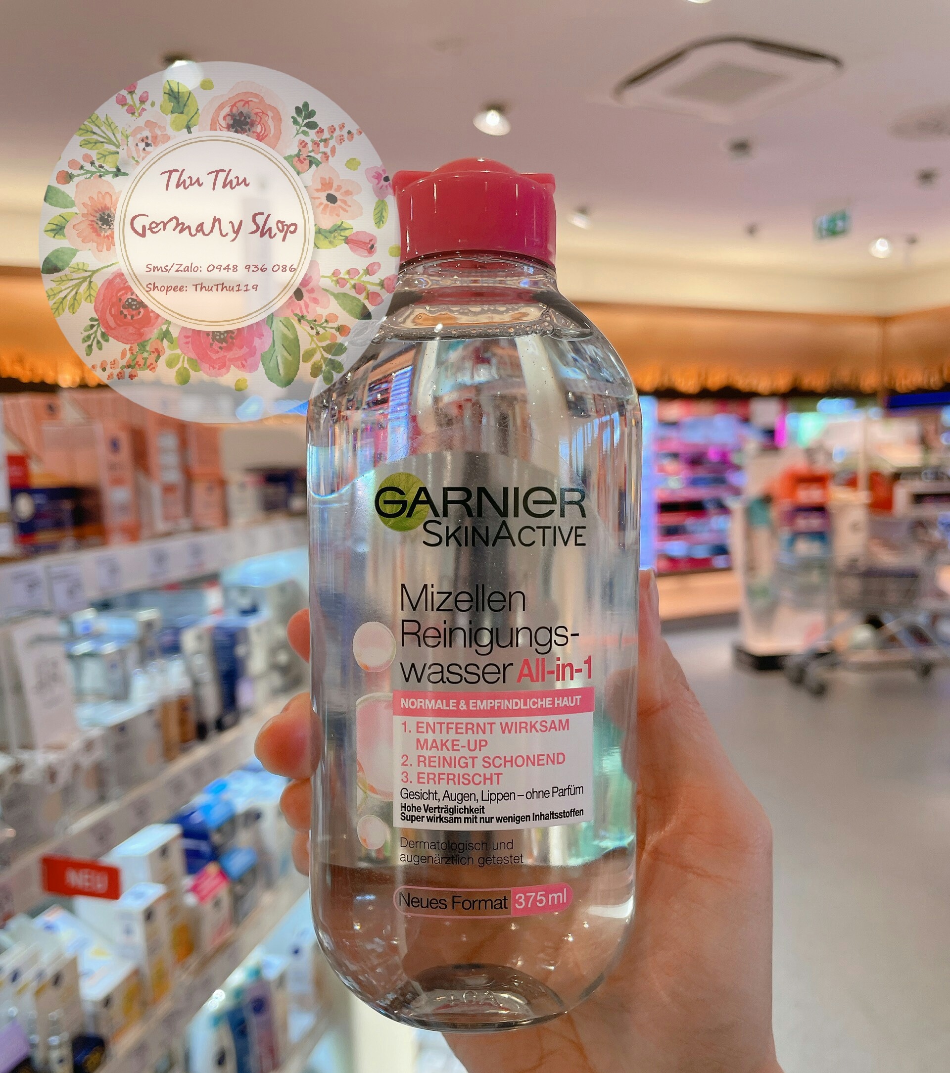 (Review) Nước tẩy trang Garnier 400ml Đức