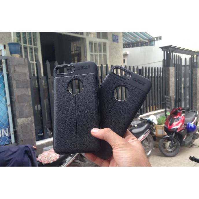 Ốp Lưng Auto Focus vân da dành cho điện thoại iPhone 7p/8 Plus