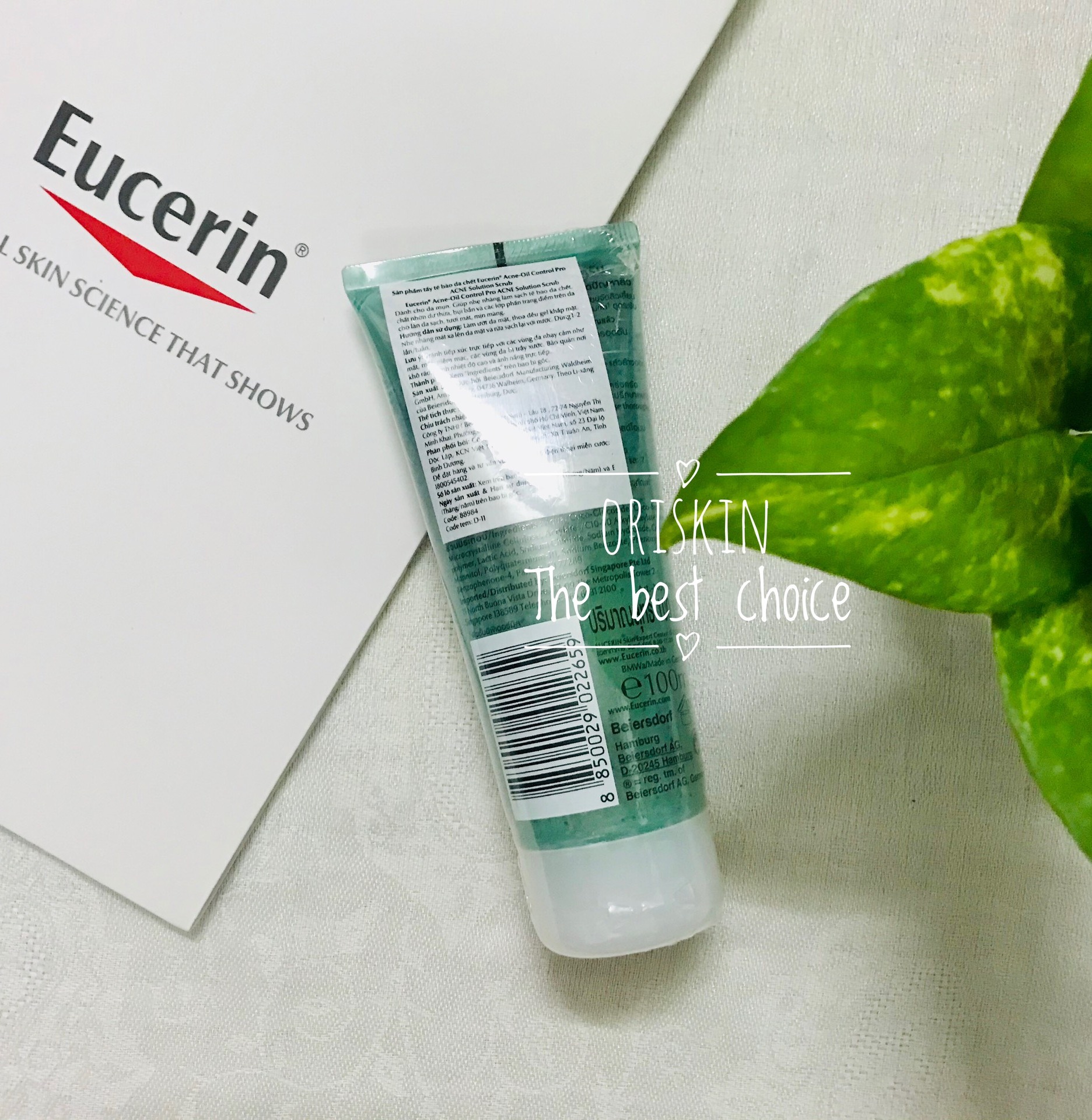 EUCERIN TẨY TẾ BÀO CHẾT CHO DA MỤN PRO ACNE SCRUB 100ML