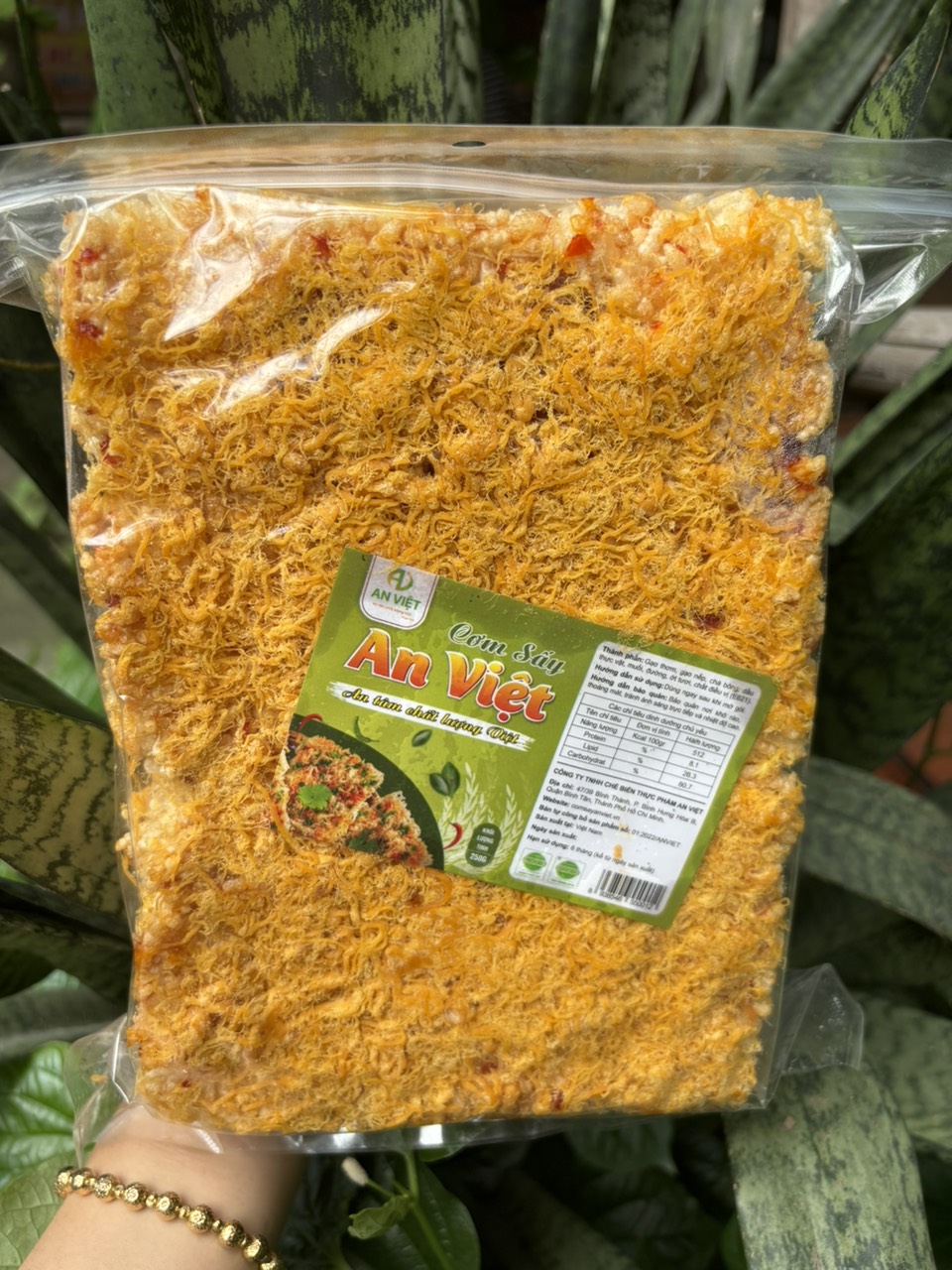 Cơm Cháy Chà Bông - Cơm Sấy An Việt 250 gram - SIÊU NGON - Date Mới