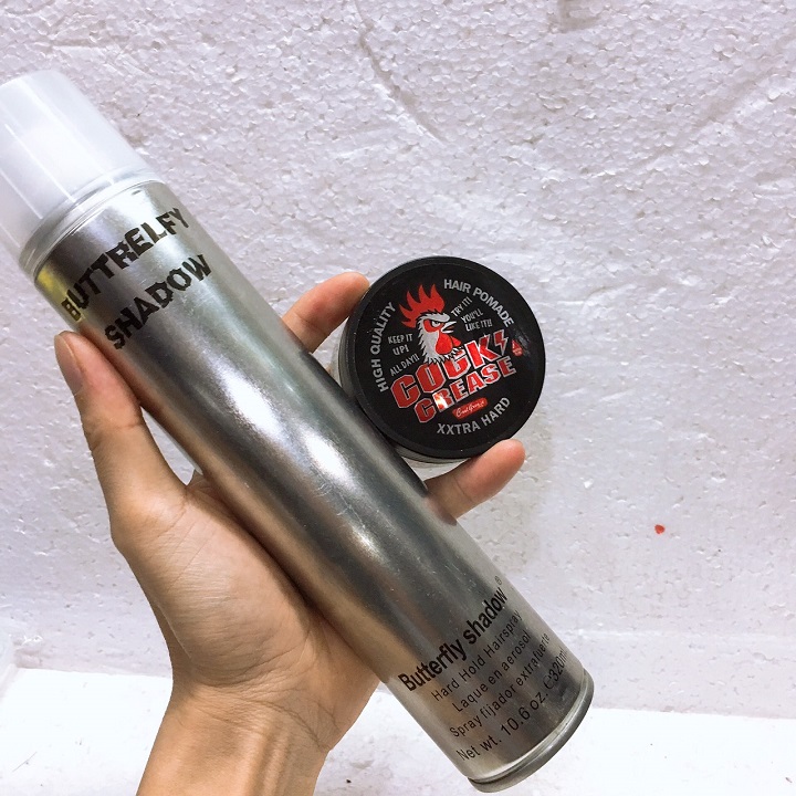 Combo Gôm Sáp Con Gà và Gôm Xịt Tóc Cứng