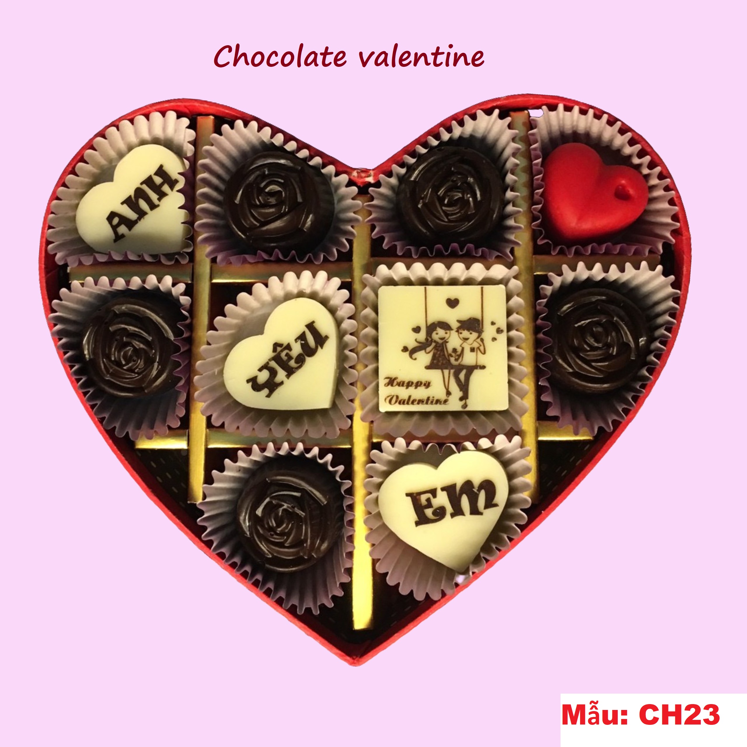 Socola valentine, chocolate valentine 2024