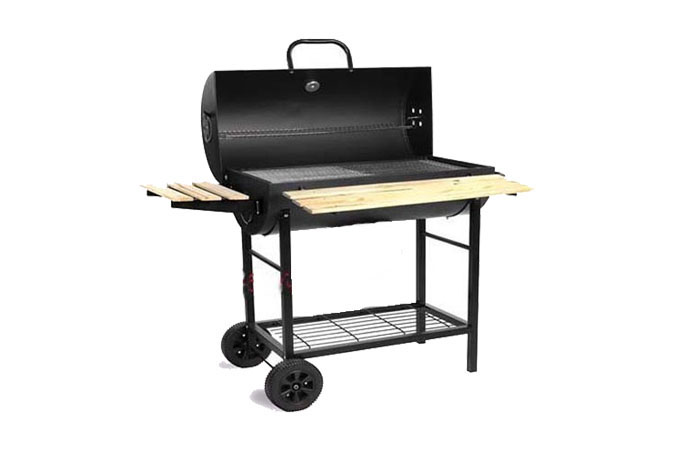 BẾP NƯỚNG THAN HOA LẮP ĐẬY CÓ TAY ĐẨY BBQ-05