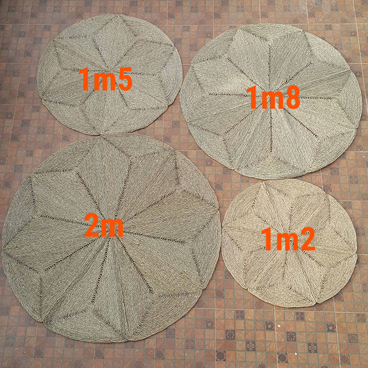 Thảm cói múi đặc 2m